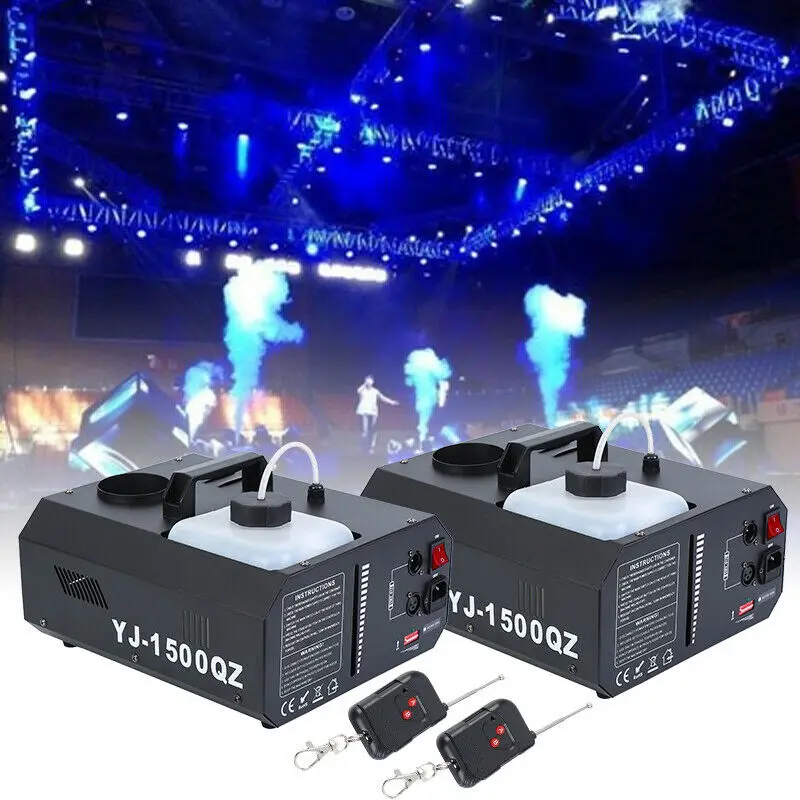 

Yonntech 2pcs 1500W Vertical Stage Fog Smoke Machine Upspray Fogger w/Wireless Remote Contro