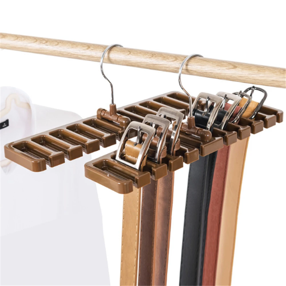 LIYIMENG Belt Storage Rack Hanging Tie Shelf Closet Shelves Organizer Multifunctional Wardrobe Space Saver Scarf Rack 7