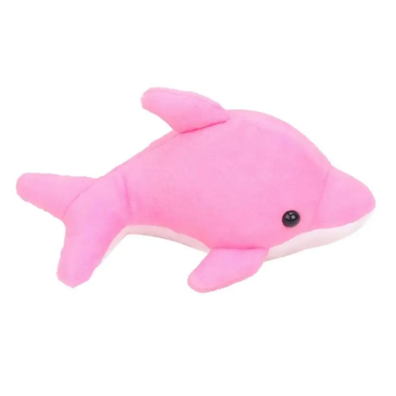 Милый мультяшный плюшевый дельфин кукла для купания водопоглощающая игрушка для купания - Цвет: Розовый