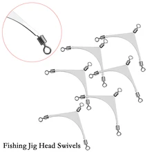 10 шт. рыболовная джиг головка Вертлюги Rolling Pole поворотный 3 Way Американский разъем снасти из нержавеющей стали рыболовные снасти