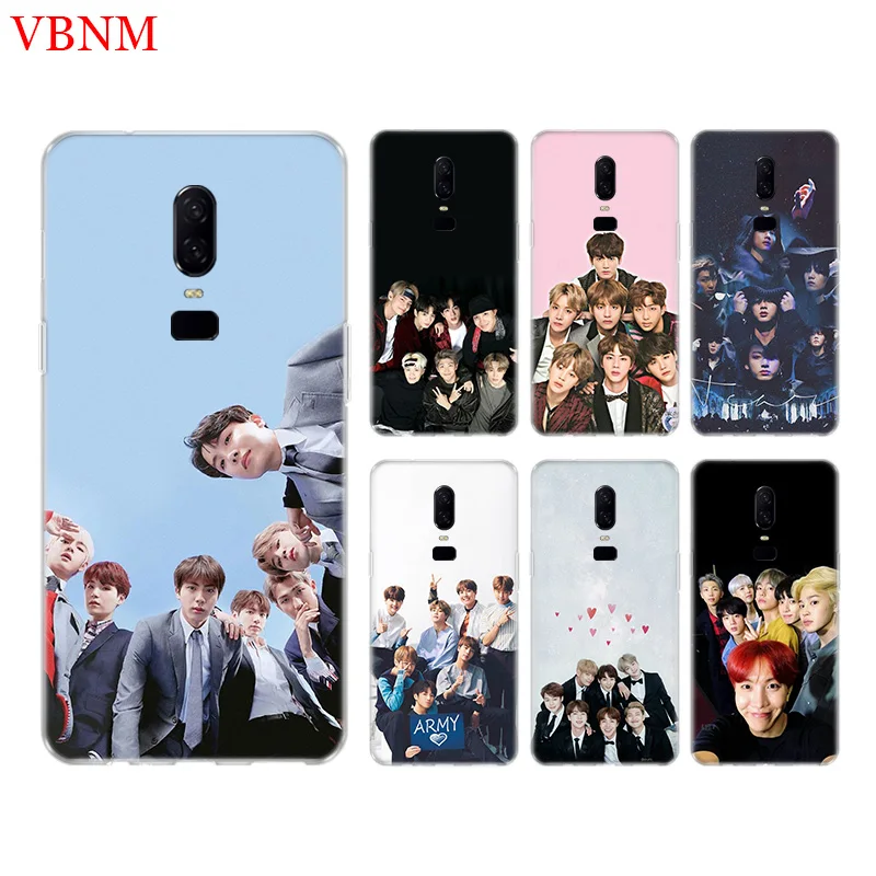 V JIMIN JHOPE Funny Phone Back Case For font b OnePlus b font font b 7