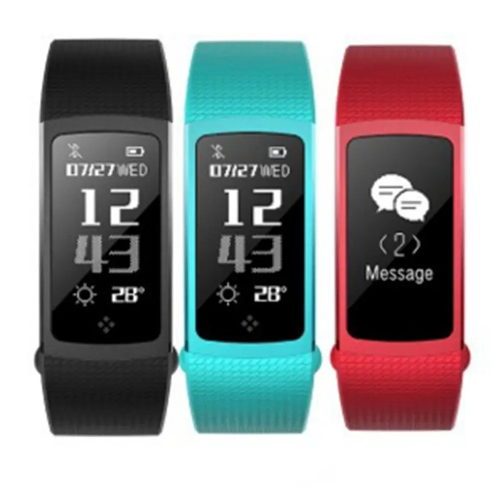 

S8 0.96 Inch Fitness Health Tracker Sport Watch Wearable Device Heart Rate Monitor Blood Pressure Smart Wristband Clock Dropship
