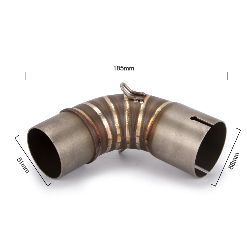 Мотоциклетное среднее соединение трубы выхлопной трубы скольжения на секцию для Honda CB1000R CB 1000 R 2008- без глушитель