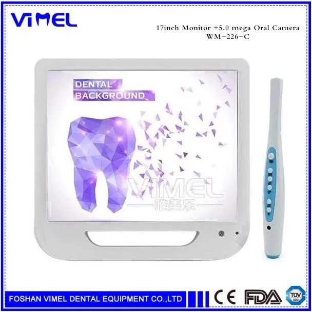 Все в одном полости рта Камера Системы 300 мега пикселей 17 дюймов ЖК-дисплей для контроля уровня сахара в крови с usb стоматологический эндоскоп с ЖК-дисплей держатель