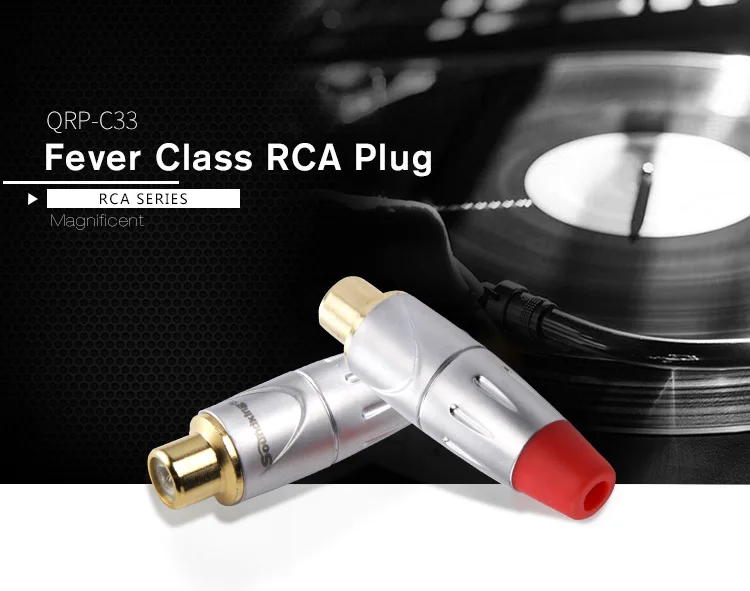 Soundking черный и красный RCA гнездовой разъем цинковый сплав корпус позолоченный Аудио Видео адаптер разъем RCA штекер suppprt 4-6 мм кабель C33