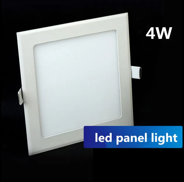 DHL Freeship 20pcs Ultra thin Led Down Light 4W Ceiling recessed Downlight Square Panel light for Home Hotel AC85-265V | Лампы и