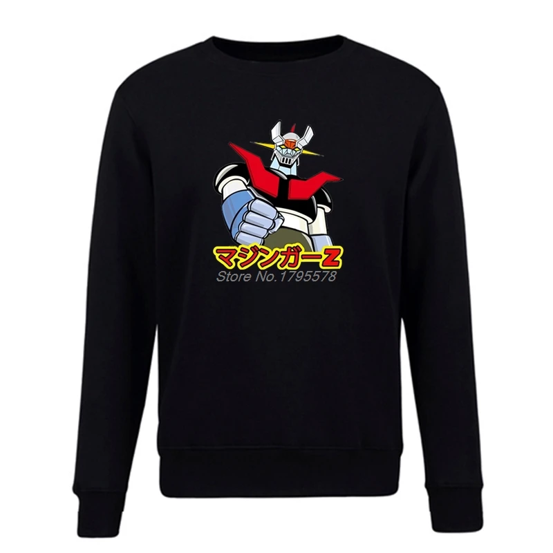 Толстовка Mazinger Z мужская с аниме-принтом хлопковый пуловер круглым вырезом