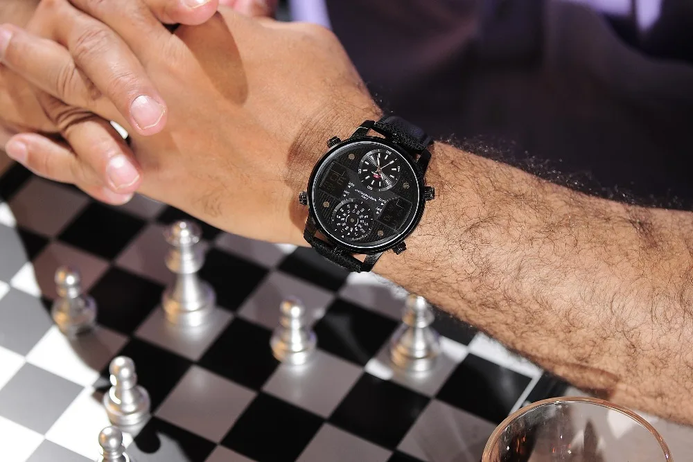 KAT-WACH Fashion Luxury Brand Man 5ATM Waterproof Clock Men's Analog Quartz 24 Hour Date Watches Men Sport Full Steel WristWatch