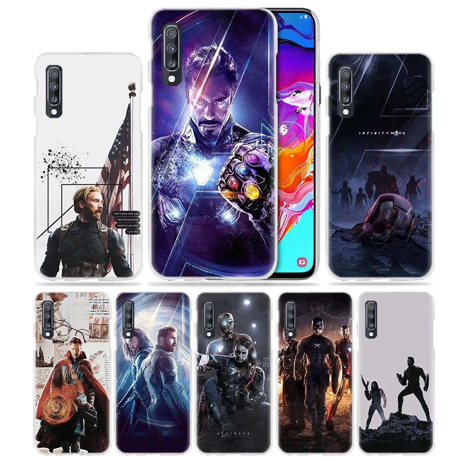 

The Avengers Case for Samsung Galaxy A50 A70 A80 A20e A60 A40 A30 A20 A10 A8 A6 Plus A9 A7 2018 Hard PC Fundas Phone Coque Cover