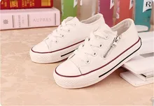 Kids Sneakers 2016 New Spring Lace Up Canvas Shoes for Children Sport Breathable Denim Flat Sneakers