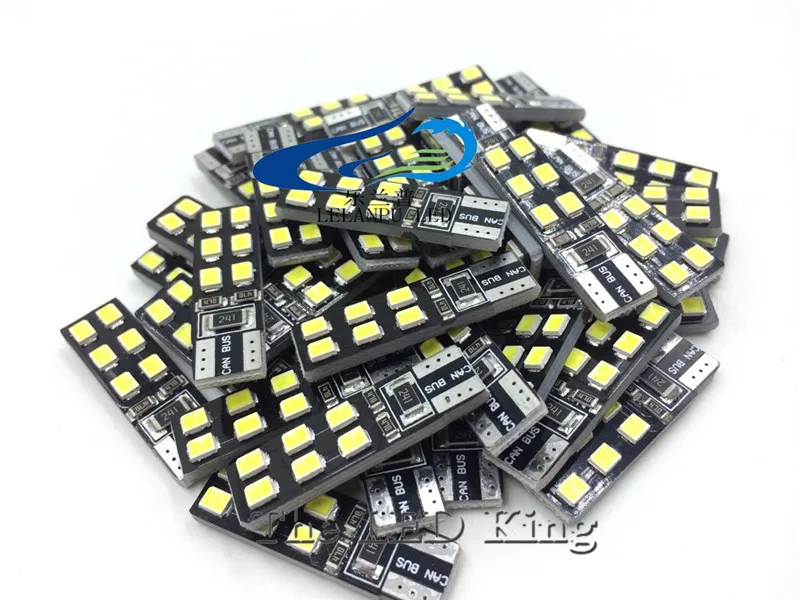 

car styling Car Auto LED T10 6 12leds Canbus 10 smd 5050 cree LED Light Bulb No error led light parking T10 LED Car Side Light