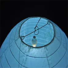 Оптом!(100 шт./лот) батарея работает мини светодиодный бумажный фонарь свадебные украшения Гирлянда