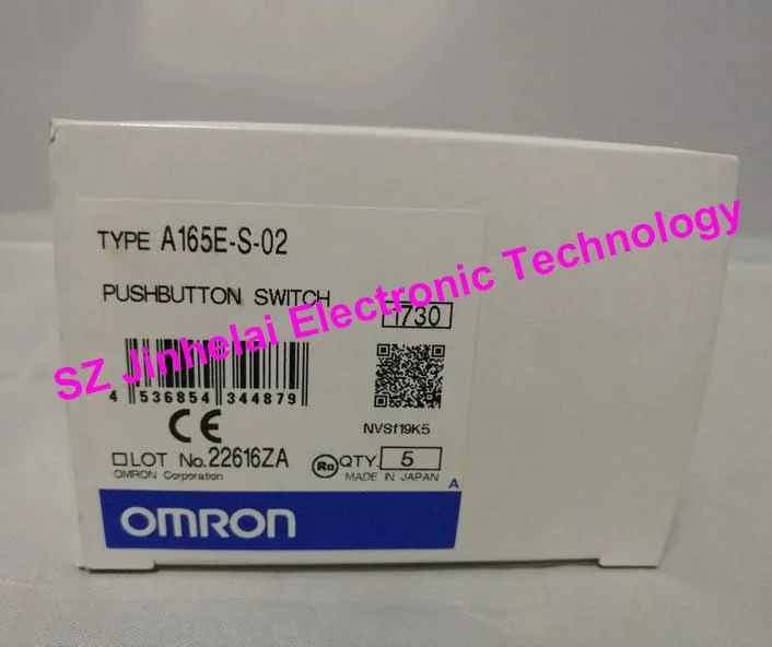 100% Authentic original OMRON Push Button Switch A165E-S-02