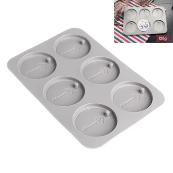 

Hotselling 6-Cavity Round Soap Aromatherapy Wax Candle Plaster Making Silicone Mold DIY