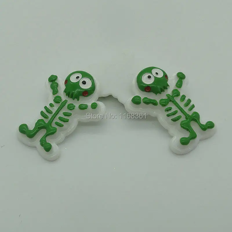 1pcs/lot resin flatback lovely Skull man 30mm Cabochons Scrapbooking Hair Bow Center DIY Christmas decration C109-3
