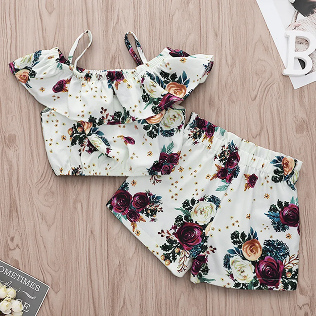 floral tunic top /& leggings set 2-3 years New Girls summer outfit