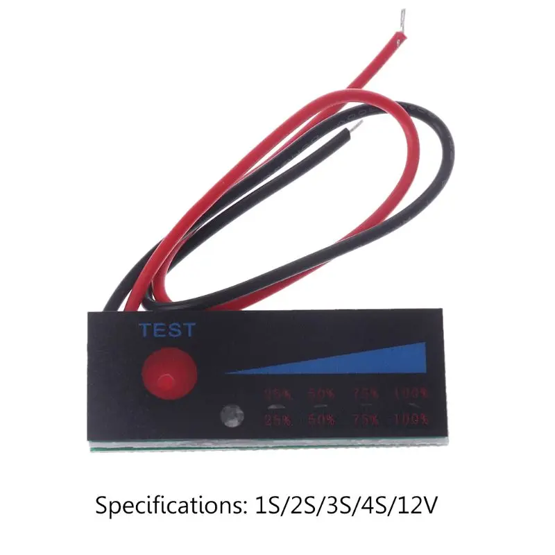 

3.7V 2S-4S 18650 Lithium 12V Lead Acid Battery Capacity Indicator Power Tester