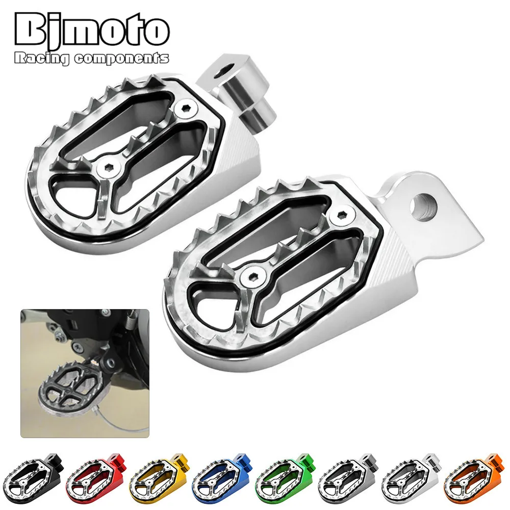 Pair Motorcycle Dirt Bike Foot Pegs Footrest Foot Rest For Yamaha YZ450F 2004 2016 YZ85 YZ125