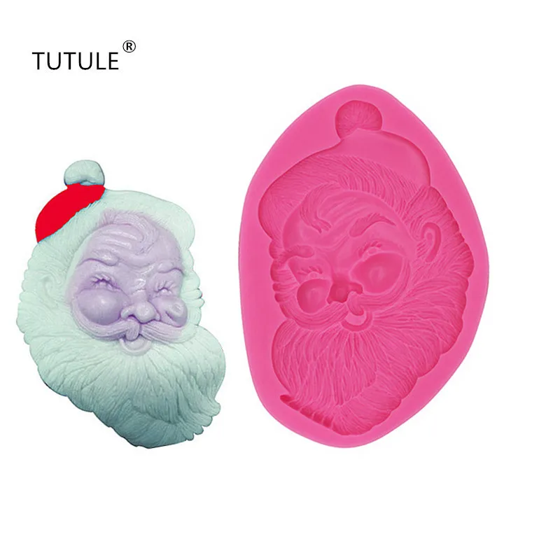 

Gadgets-Santa Claus Molds Resin Clay Fondant Jewelry Charms Flexible Molds