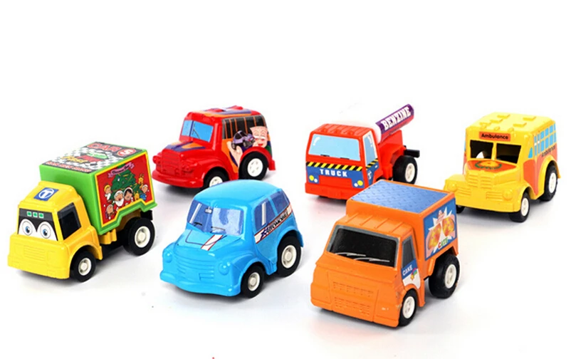 6 шт./лот, новинка, классический грузовик для мальчиков и девочек, детская игрушка, маленький мини-автомобиль, игрушки, лучший подарок для детей, GYH