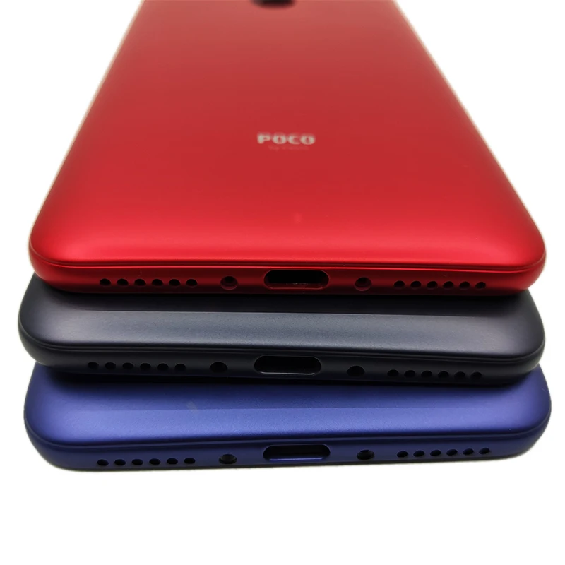 Xiaomi PocoPhone F1 задняя крышка батарейный чехол Корпус задняя дверца-крышка чехол Замена для Xiaomi Poco F1 PocoF1 с логотипом
