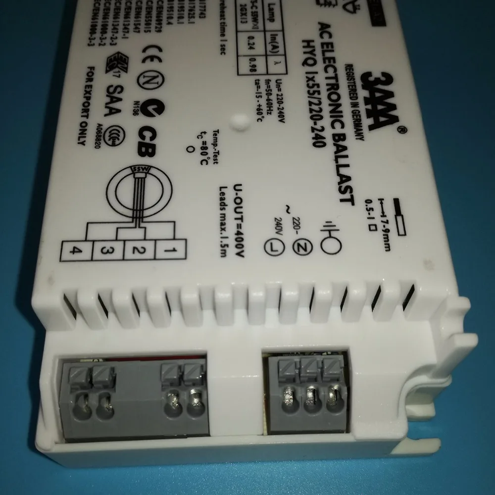 3AAA 55 W HYQ 1*55/220-240 V AC намотанная флуоресцентная лампа Электронный балласт для T5-C кольцевой лампы, SAA CB CE сертификат