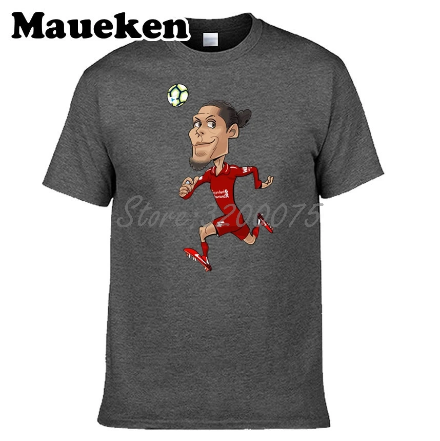 Мужская футболка с круглым вырезом Virgil van Dijk 4 Нидерланды W19030201|Футболки| |