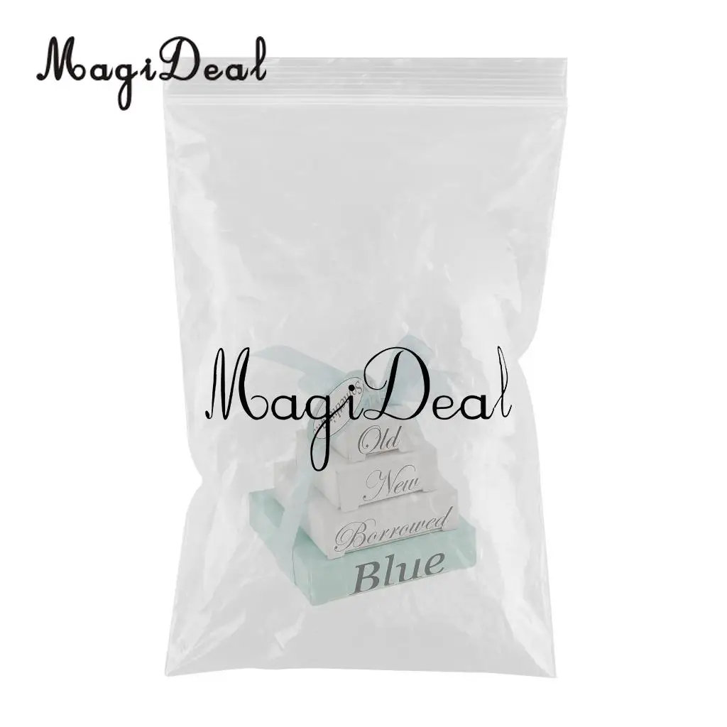 MagiDeal Mini Nesting Something Old New Borrowed Blue Wedding Planner Note Pads Boxes