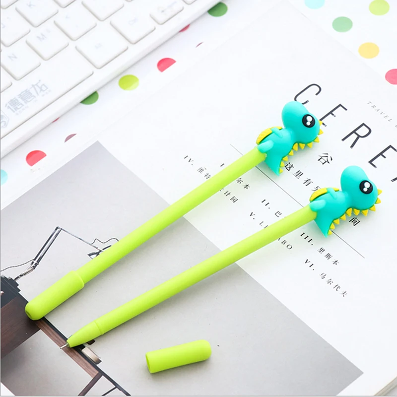 

2pcs/lot kawaii Creative Ultraman and dinosaur gel pen Neutral pen stationery material escolar office school supplies