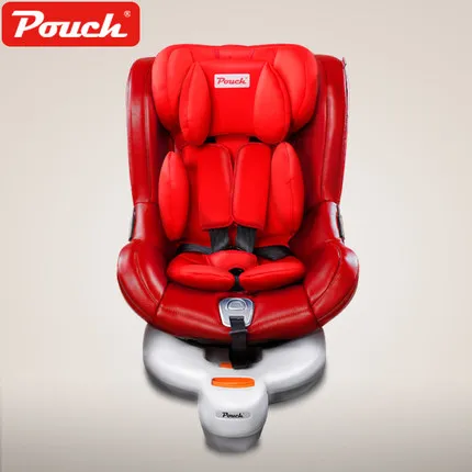 Чехол KS19-1, регулируемое детское автомобильное безопасное сиденье для ребенка 0-4 лет, ISOFIX, жесткий интерфейс, пятиточечный ремень, детское автомобильное кресло - Цвет: Red