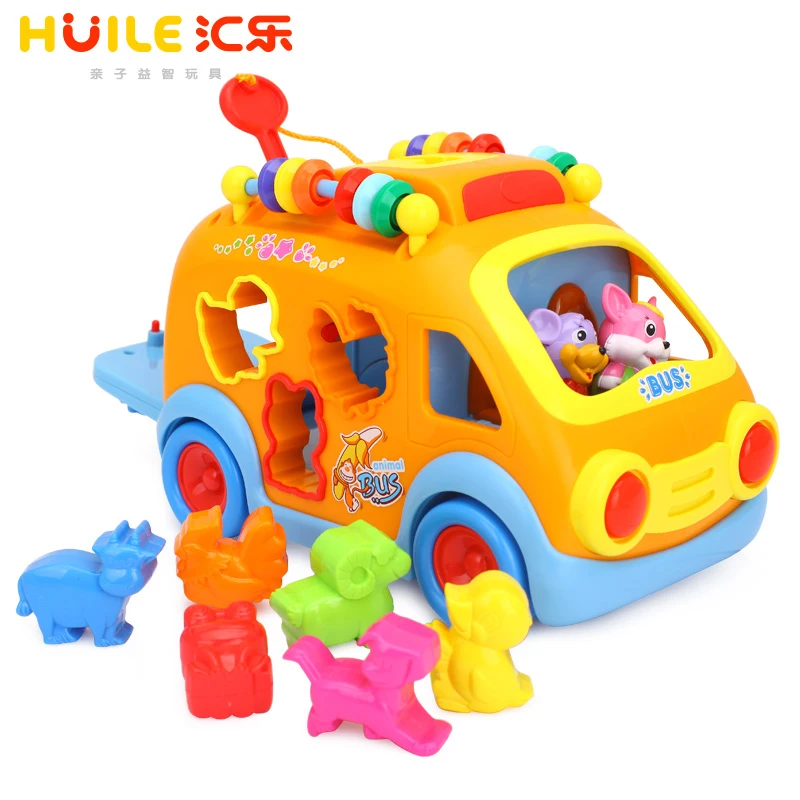 

Huile 988 Educational Toys Innovative Learning Electric Car Toys For Babies Toys Baby Free Shipping Happy Bus Toys