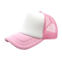 Adjustable Child Solid Casual Hats Classic Trucker Kids Baseball Golf Mesh Cap Sun Hats