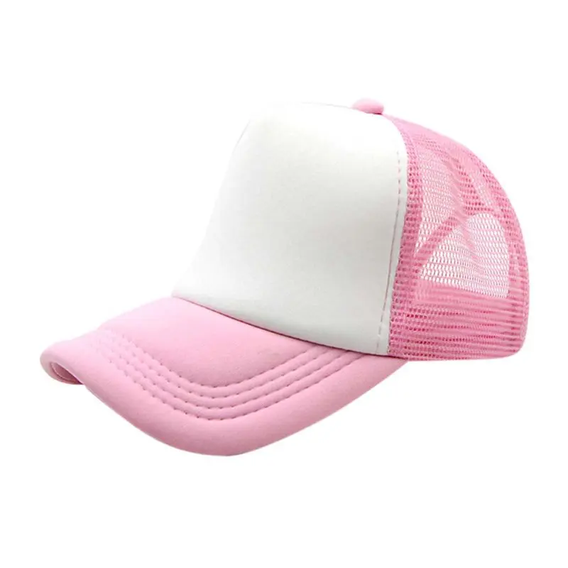 Adjustable Child Solid Casual font b Hats b font Classic Trucker Kids Baseball Golf Mesh Cap
