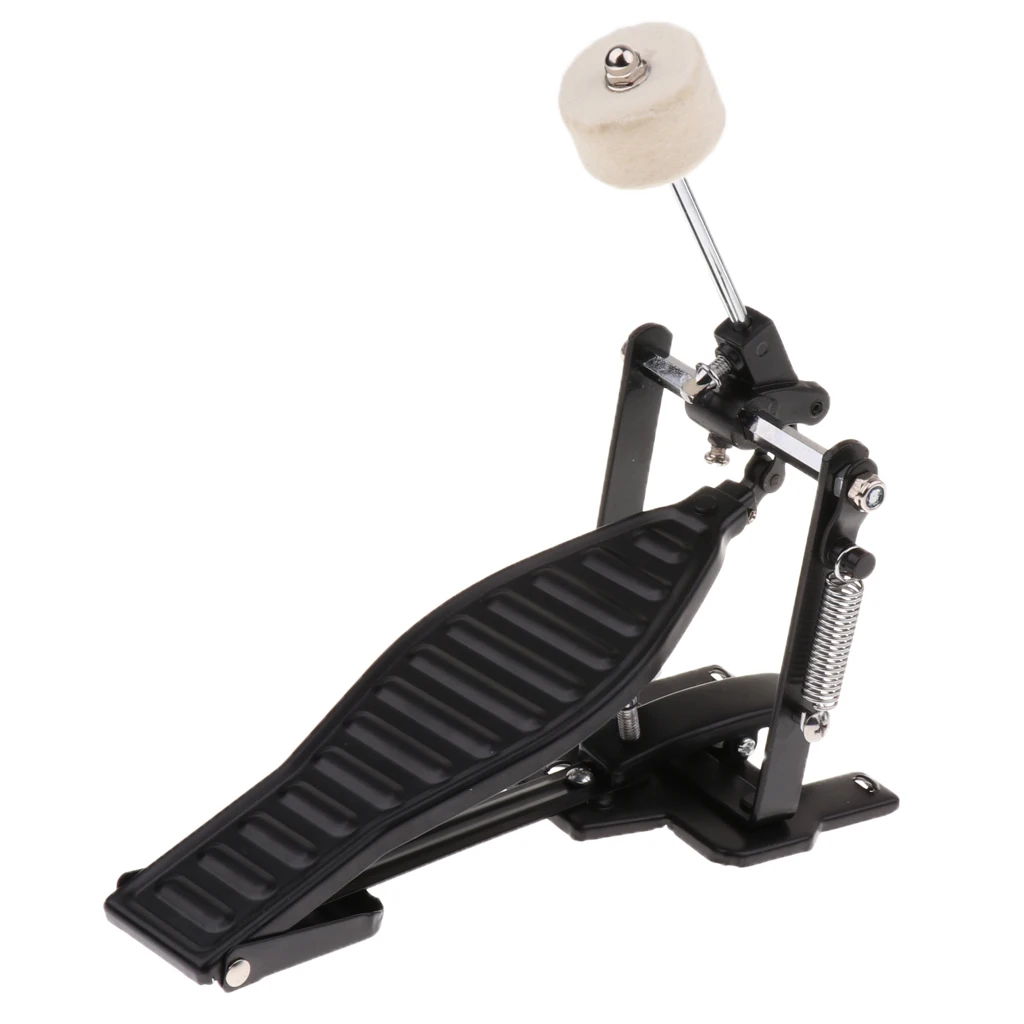 US $15.20 Single Foot Pedal with Drum Wool Beater Single Chain Drive Adjustable Stroke and Tension for Children Drum Lovers