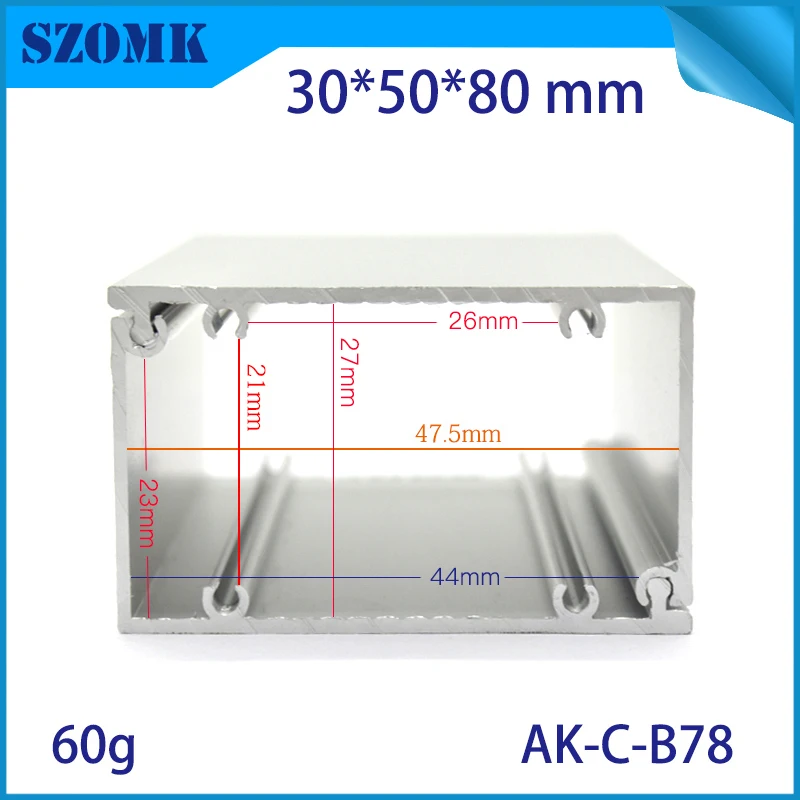 aluminum box for electronic project extruded aluminum electrical cabinet szomk aluminum housing for pcb design GPS control enclosure (5)