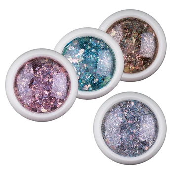 

4-Box Mixed Color Makeup Nail Art Glitter Body Decoration Cosmetic Sequins - B