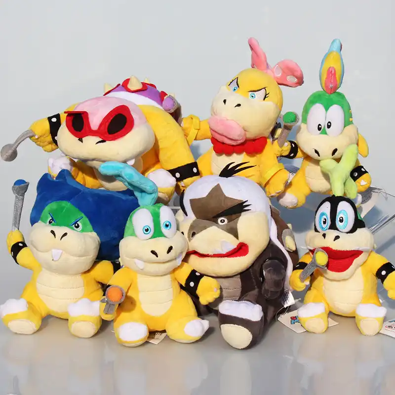 7pcs Lot Super Mario Bros Koopa Plush Toys Dolls Wendy Larry Iggy Ludwig Roy Morton Lemmy O Koopa Stuffed Toy Koopa Plush Mario Brosmario Bros Plush Toy Aliexpress