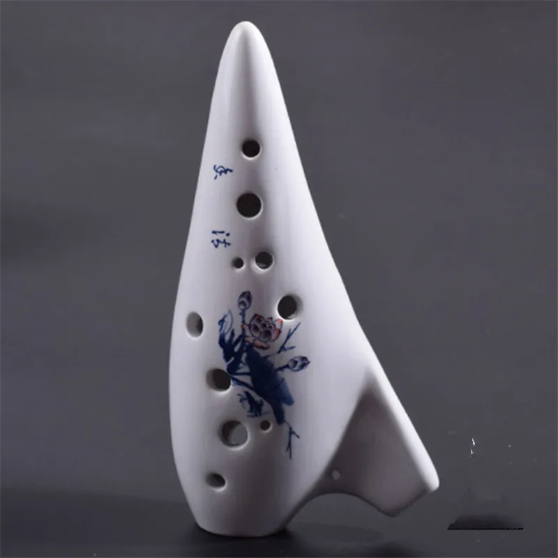 

Ocarina Alto C Tone Ceramic 12-hole Submarine Styling Porcelain Flute Glaze Musical Instrument Suitable as a Gift Student Beginn