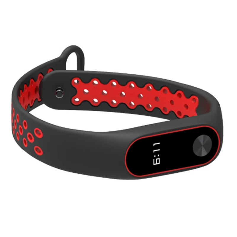 Ремешок для Miband 2 спортивный выпуск дышащий двухцветный сменный ремешок на