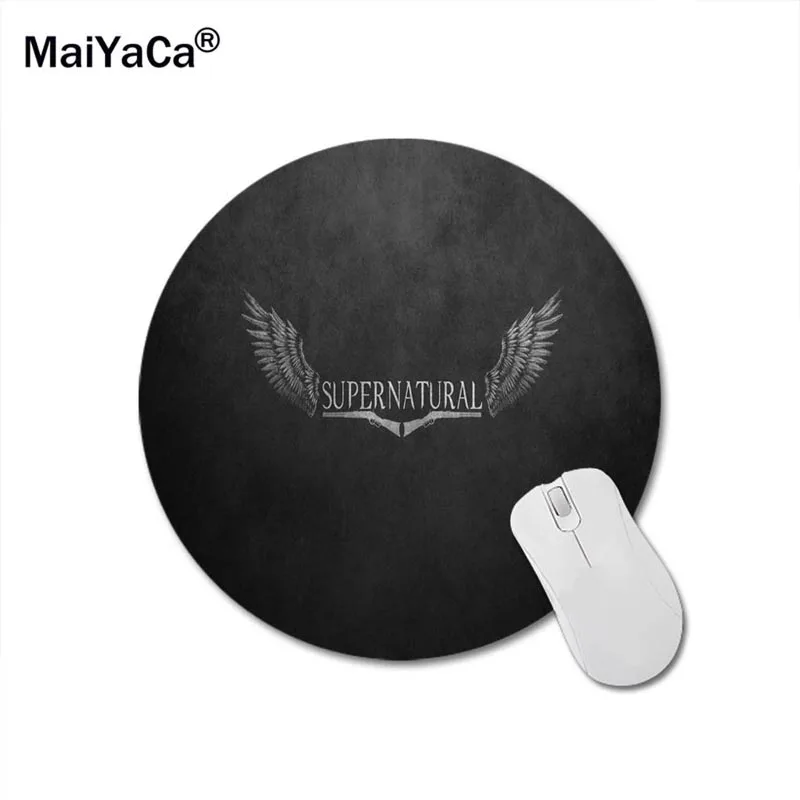 Коврик для мыши MaiYaCa размер 20x20 см 22x22 сверхъестественное с логотипом игры круглый