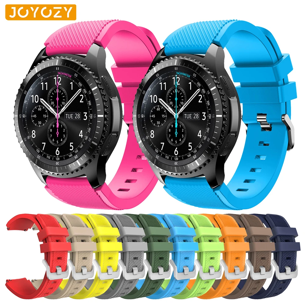 

Joyozy gear S3 frontier / classic watch band 22mm soft silicone samsung gear replacement bracelet strap for Samsung Gear S3