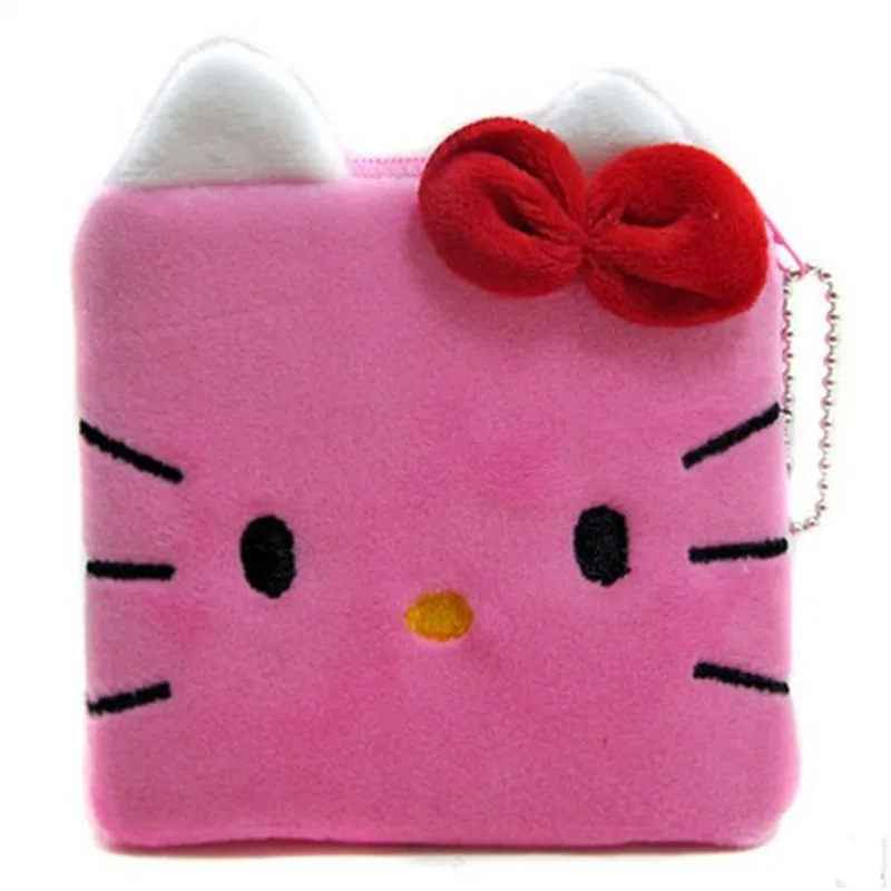Coin Purse & Wallet Pouch Lady'S Purses Plush Hello Kitty Kids Girl'S