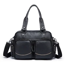 Натуральная кожа Мужская Повседневное Tote мужчины Сумки& Crossbody сумки человек сумочка мужской деловой Totesl сумка