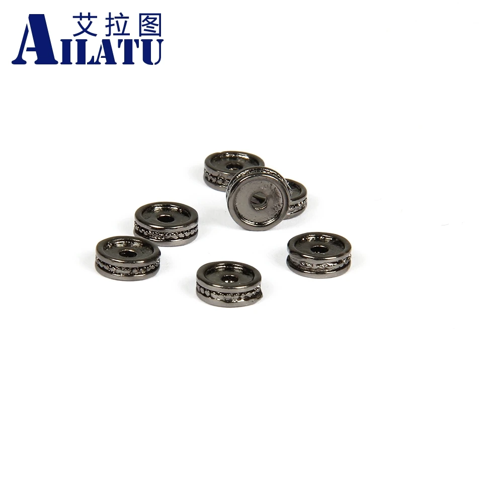 

Ailatu Wholesale 20pcs/lot Copper Round Spacer Wheel Shape for DIY Fashion Jewelry Bracelet or Necklace