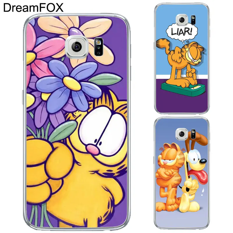 DREAMFOX L179 Гарфилд Мягкий ТПУ силиконовый чехол для samsung Galaxy S5 S6 S7 S8 S9 S10 S11 5G S11E S10E Lite