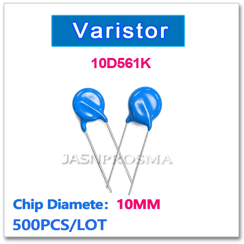 Варистор JASNPROSMA 10D561K 10 мм 500 шт. 561 в | Электроника