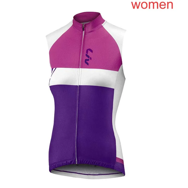 Новинка LIV Летняя женская одежда для велоспорта без рукавов Джерси дышащая быстросохнущая одежда maillot ciclismo G0612 - Цвет: 12Q