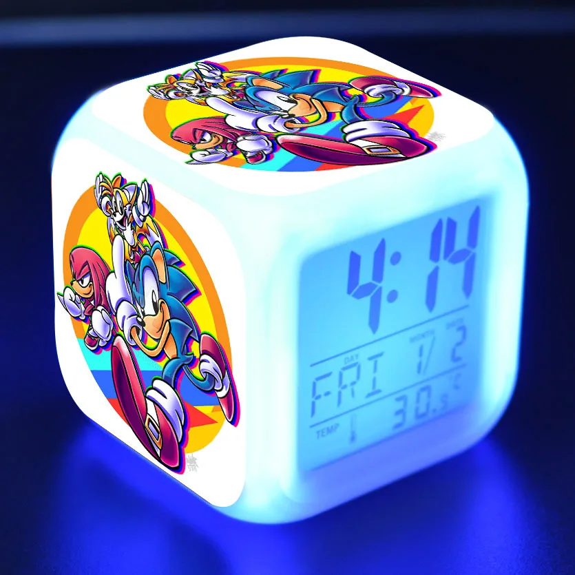 Светодиодный Будильник мультфильм Цифровой Детский будильник игрушки Пробуждение свет светодиодный часы-будильник стол Reveil стол Wekker - Цвет: 23