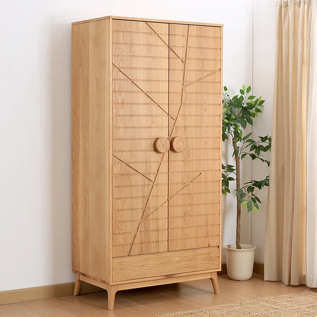 wild oak w921 double door wardrobe closet white oak solid wood modern minimalist scandinavian design original - Wardrobe Closet wild oak w921 double door wardrobe closet white oak solid wood modern minimalist scandinavian design original - Wardrobe Closet