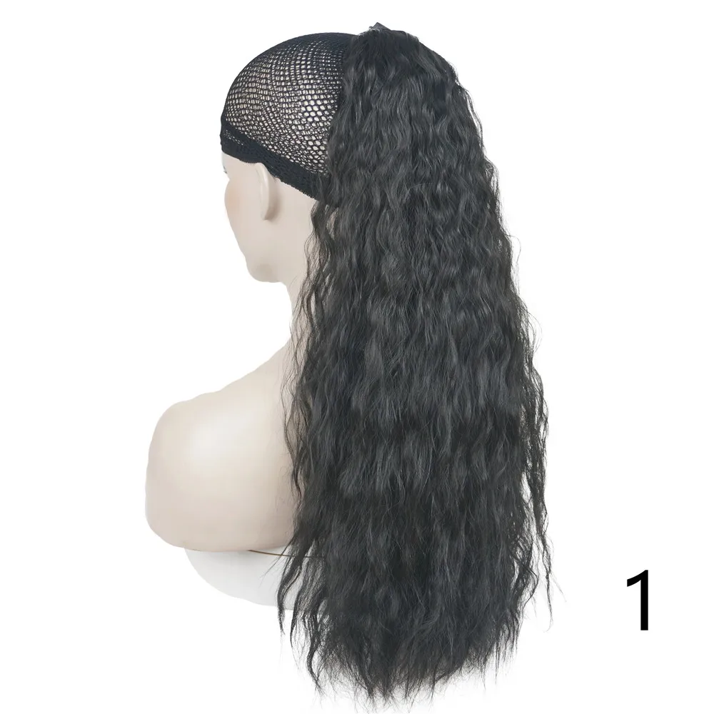 Cabelo Longo Rabo de Cavalo Com Cordão Postiços 24 polegada